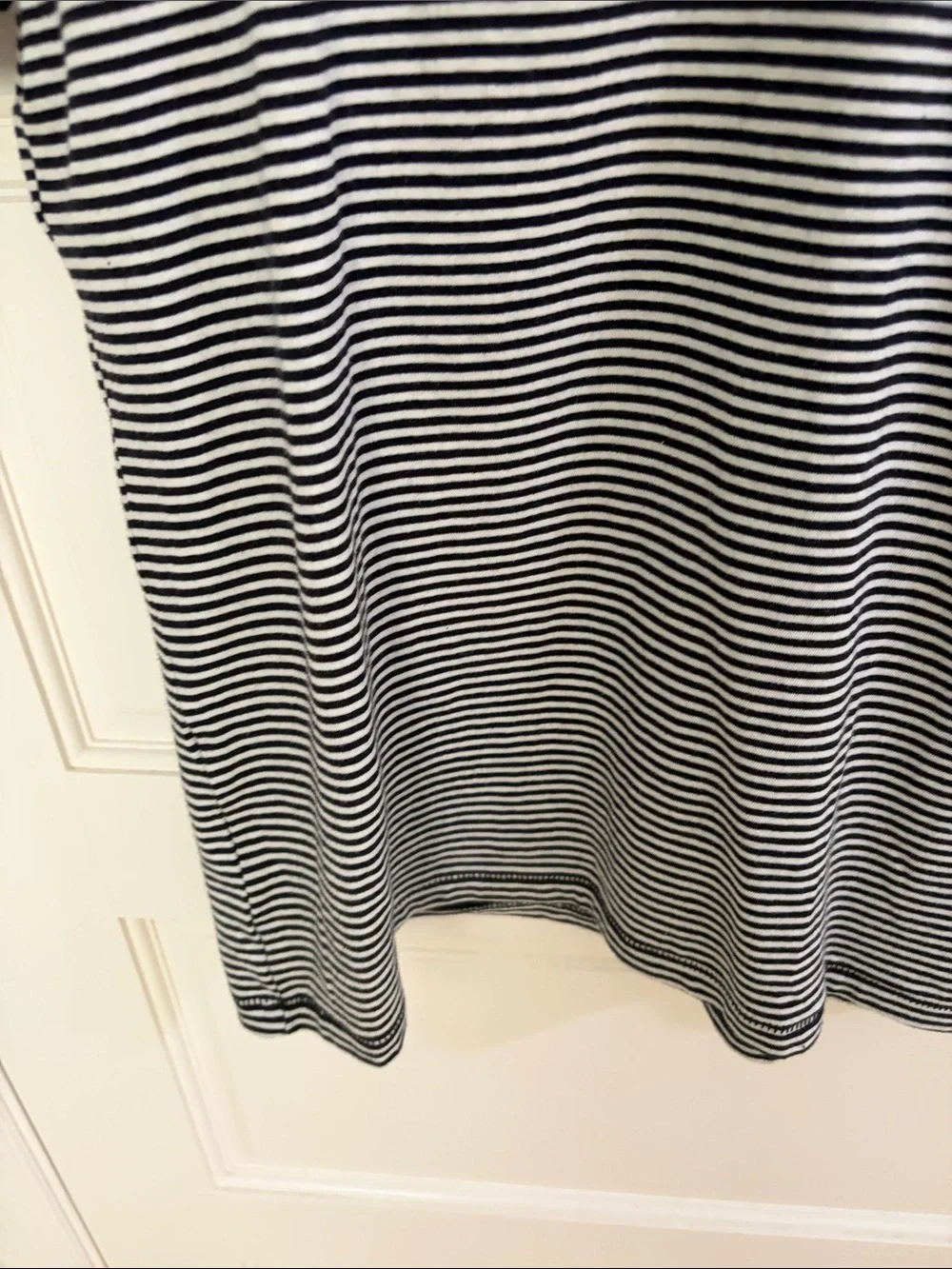 J Crew Vintage Jersey Classic Striped Black & White Crewneck T-Shirt